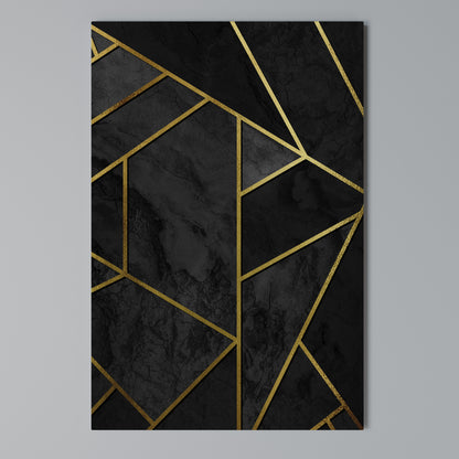 GLINTING GEOMETRIC DREAMS Cuadro en lienzo vertical