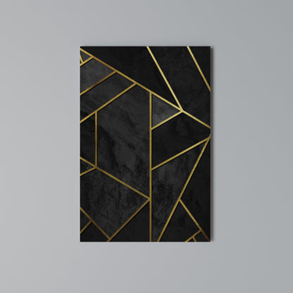 GLINTING GEOMETRIC DREAMS Cuadro en lienzo vertical