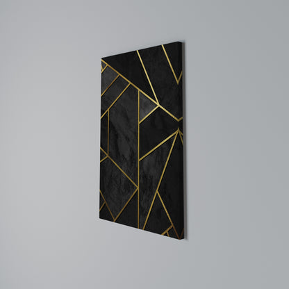 GLINTING GEOMETRIC DREAMS Cuadro en lienzo vertical