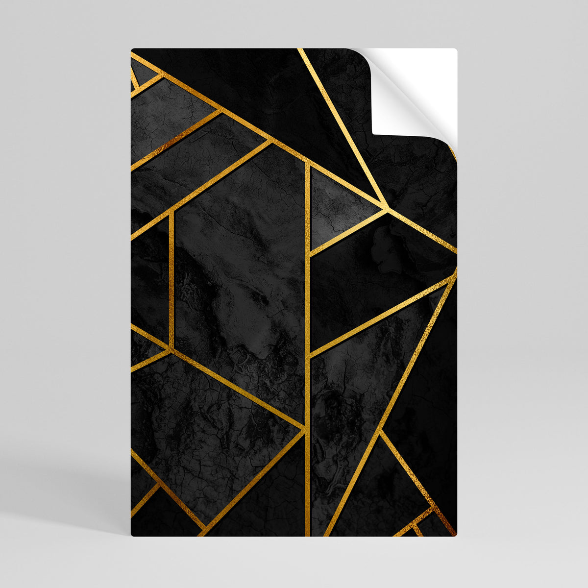 GLINTING GEOMETRIC DREAMS Póster adhesivo vertical