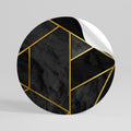 GLINTING GEOMETRIC DREAMS Vinilo adhesivo redondo