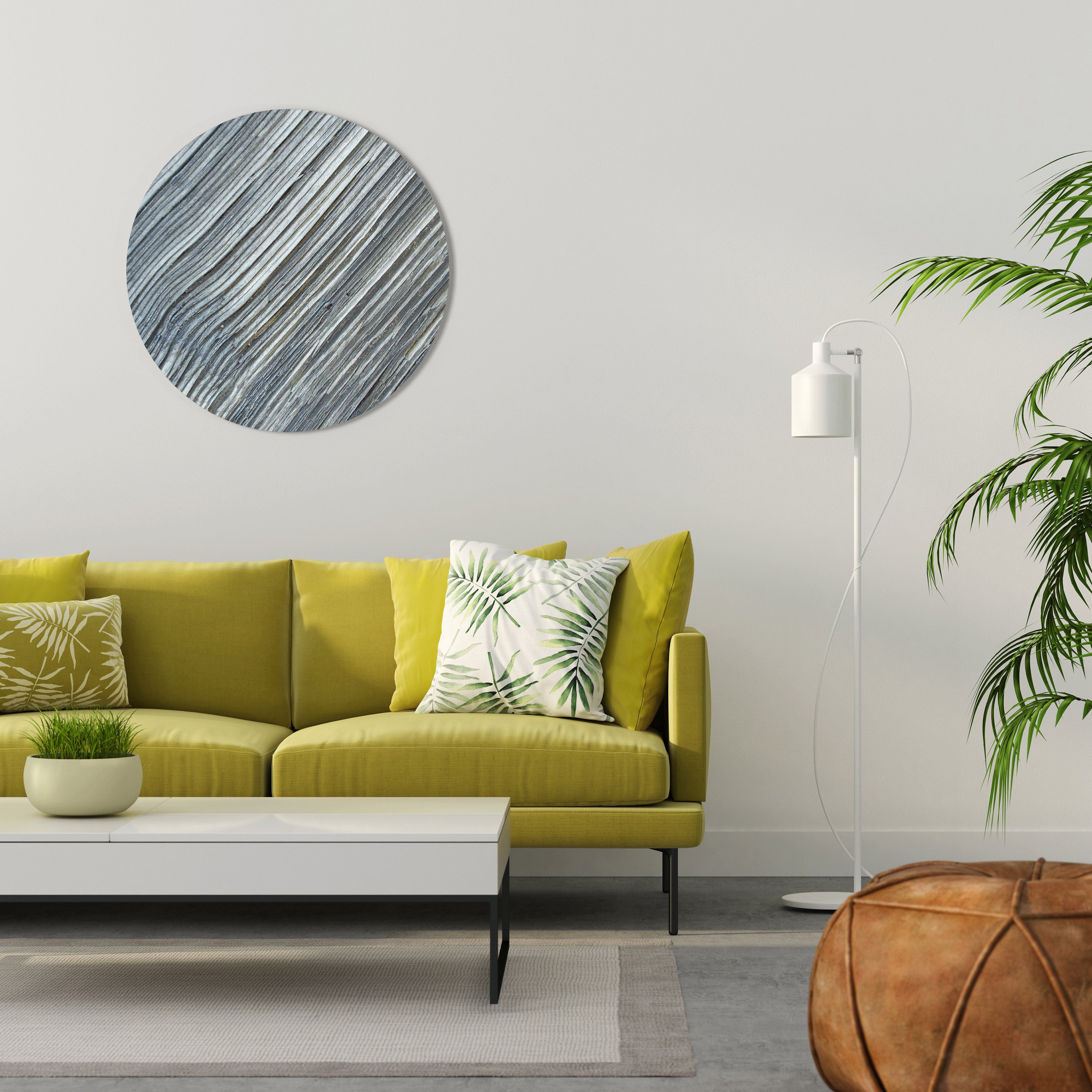 NATURE’S RIBBON RELIC Round Wall Art