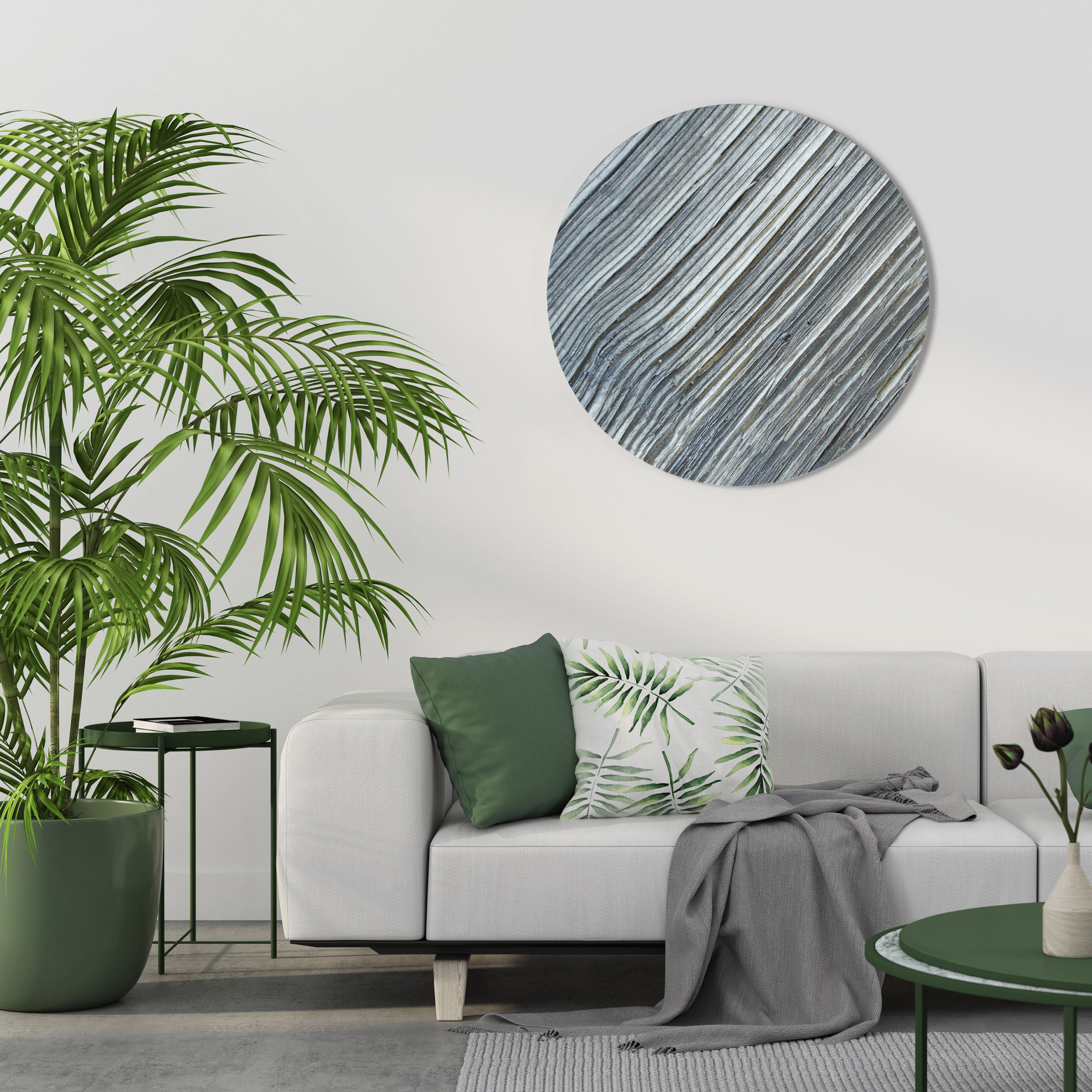 NATURE’S RIBBON RELIC Round Wall Art