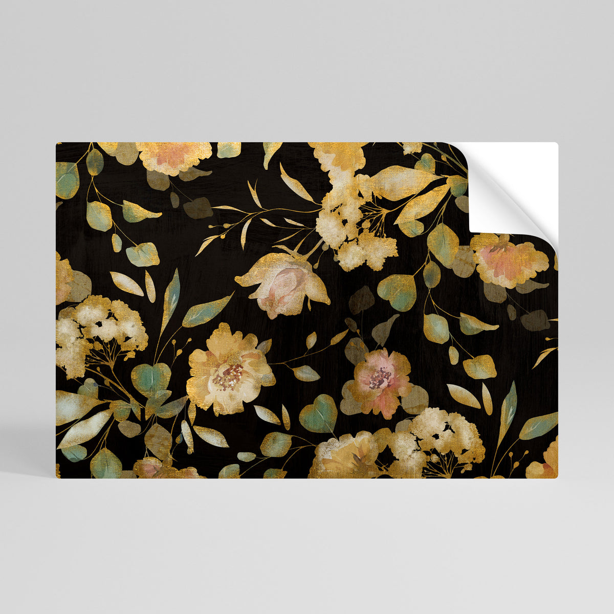 MODEST FLORAL Peel and Stick Horizontal Poster