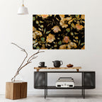 MODEST FLORAL Peel and Stick Horizontal Poster