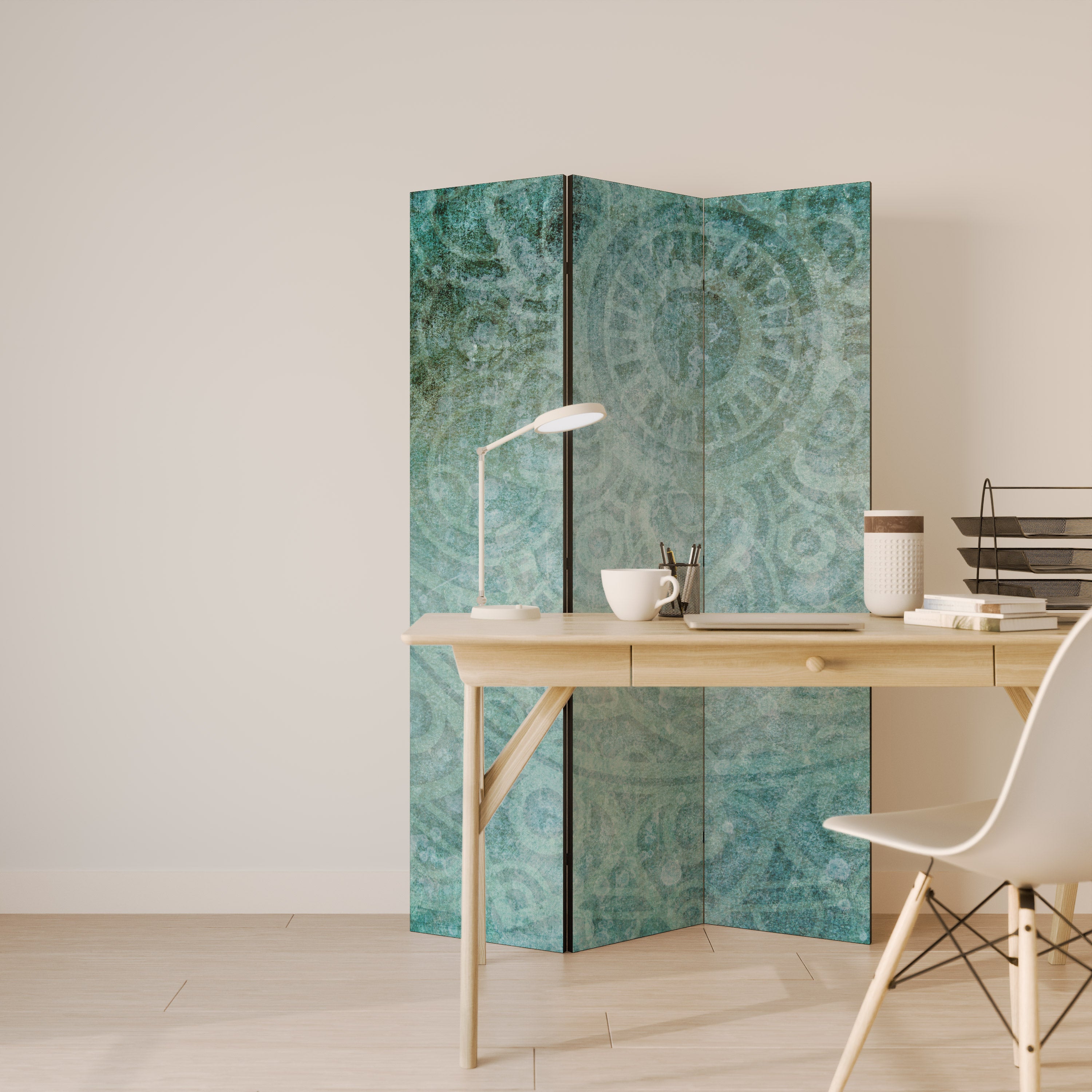Biombo decorativo de 3 paneles TIMELESS TEXTURAL TIDE