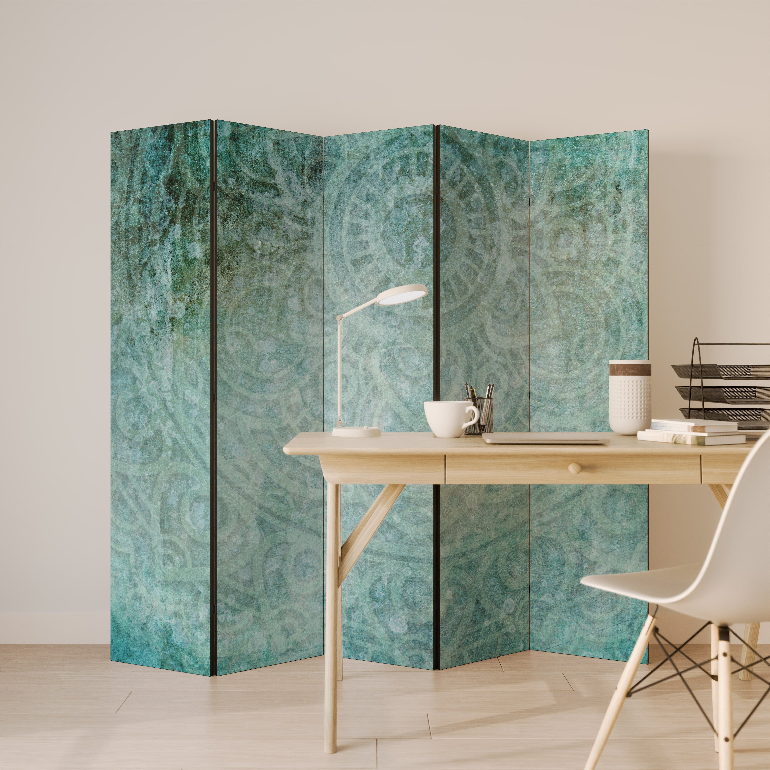 Biombo decorativo de 5 paneles TIMELESS TEXTURAL TIDE