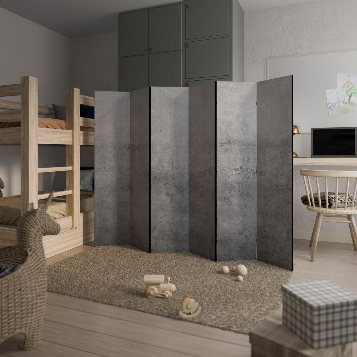 SUBTLE SHADOWS DISPLAY Biombo de 6 paneles