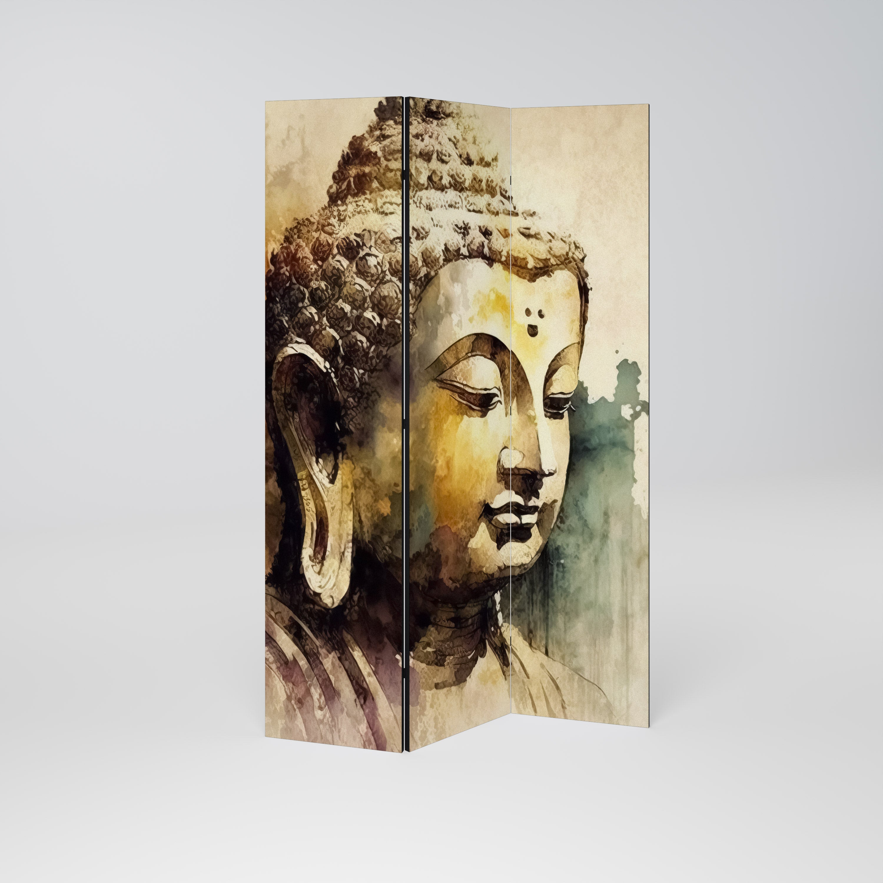 Biombo decorativo de 3 paneles "Susurros de Buda TRANQUILOS"