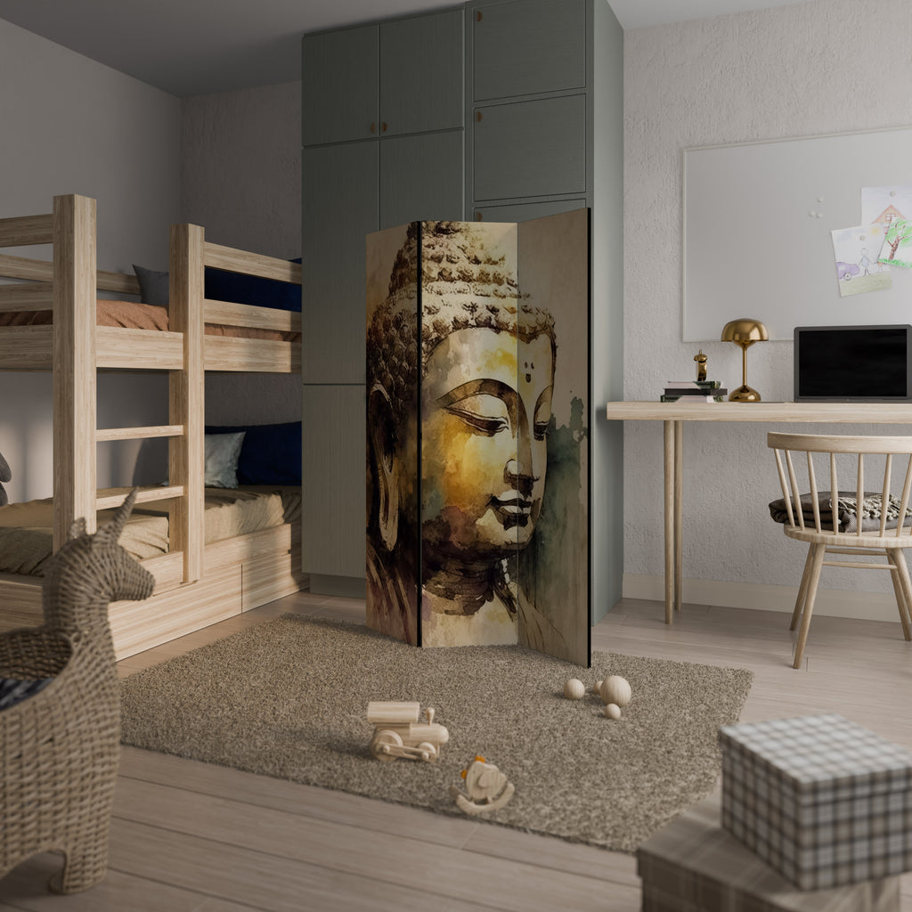 Biombo decorativo de 3 paneles "Susurros de Buda TRANQUILOS"