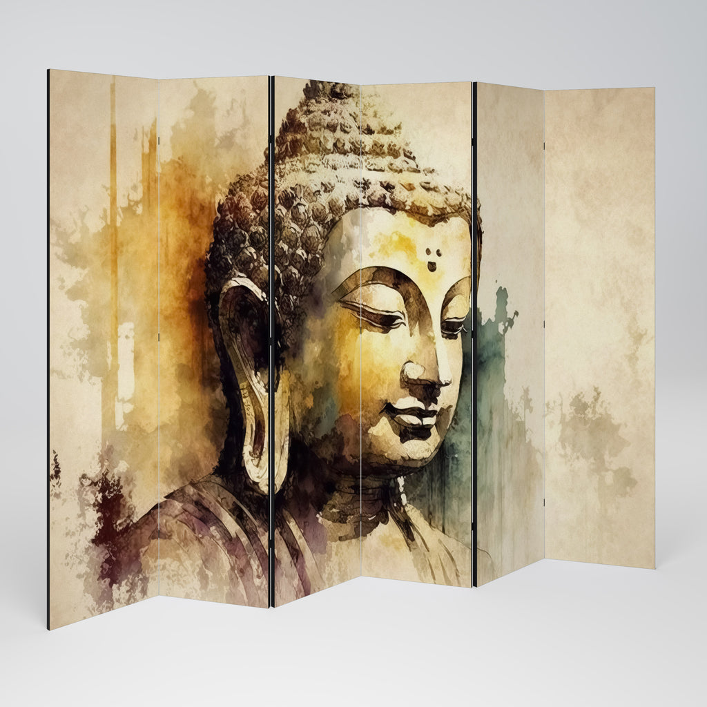 Biombo decorativo de 6 paneles "Susurros de Buda TRANQUILOS"