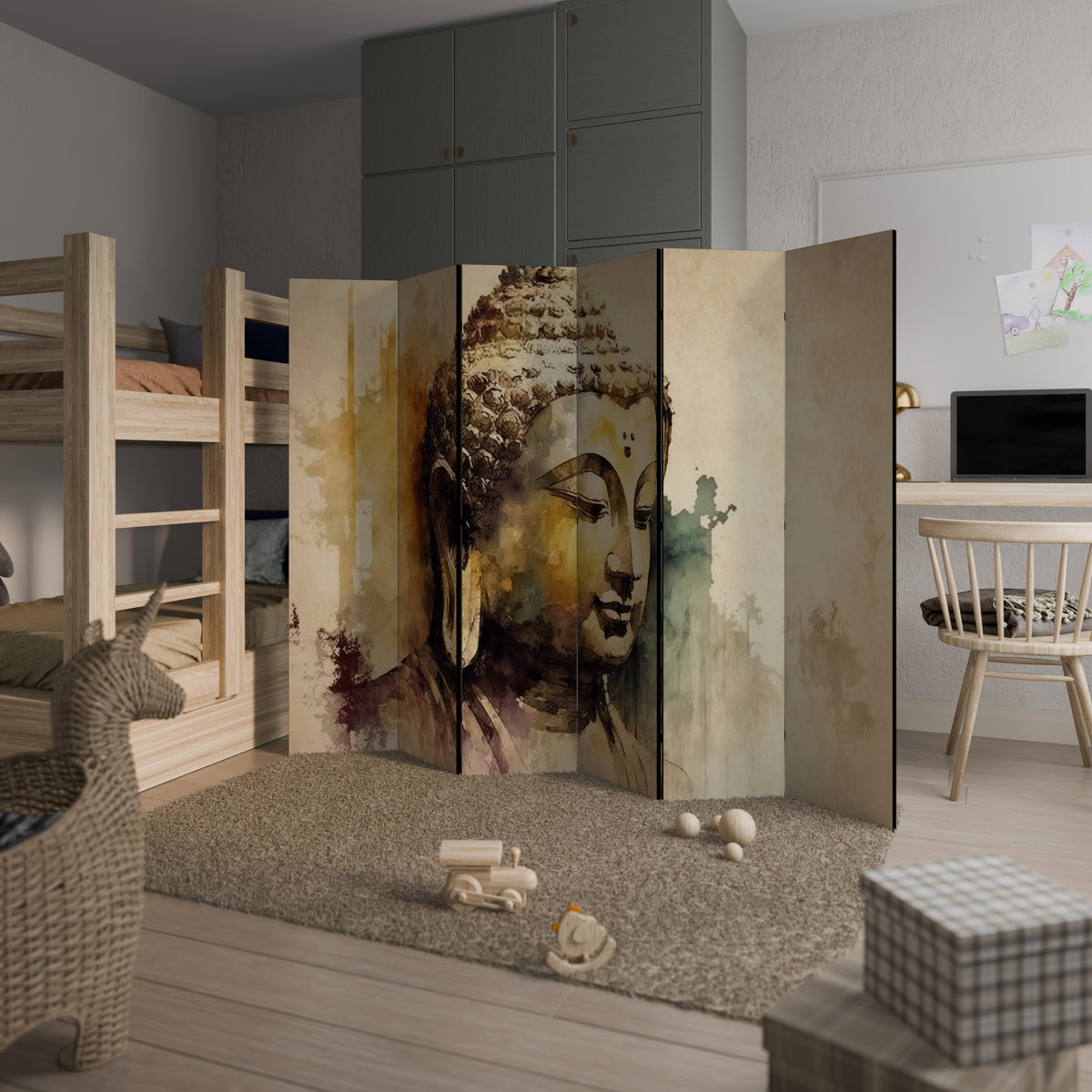 TRANQUIL BUDDHA WHISPERS Biombo de 6 paneles