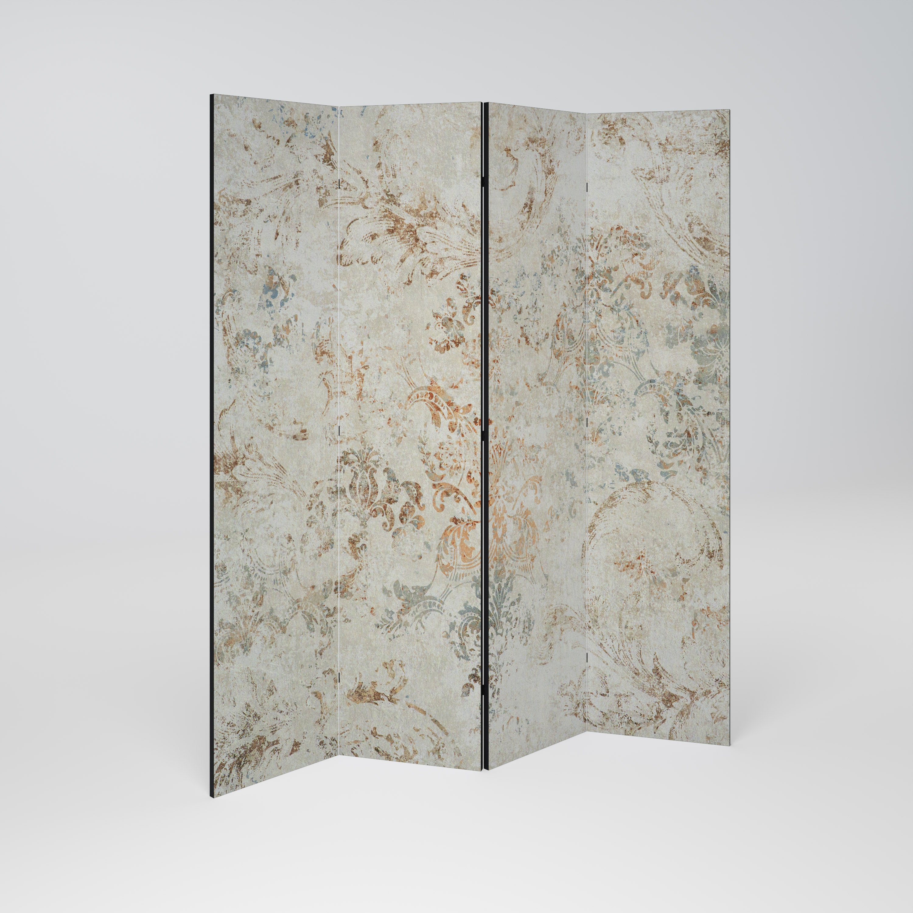 Biombo decorativo de 4 paneles FADED ELEGANCE