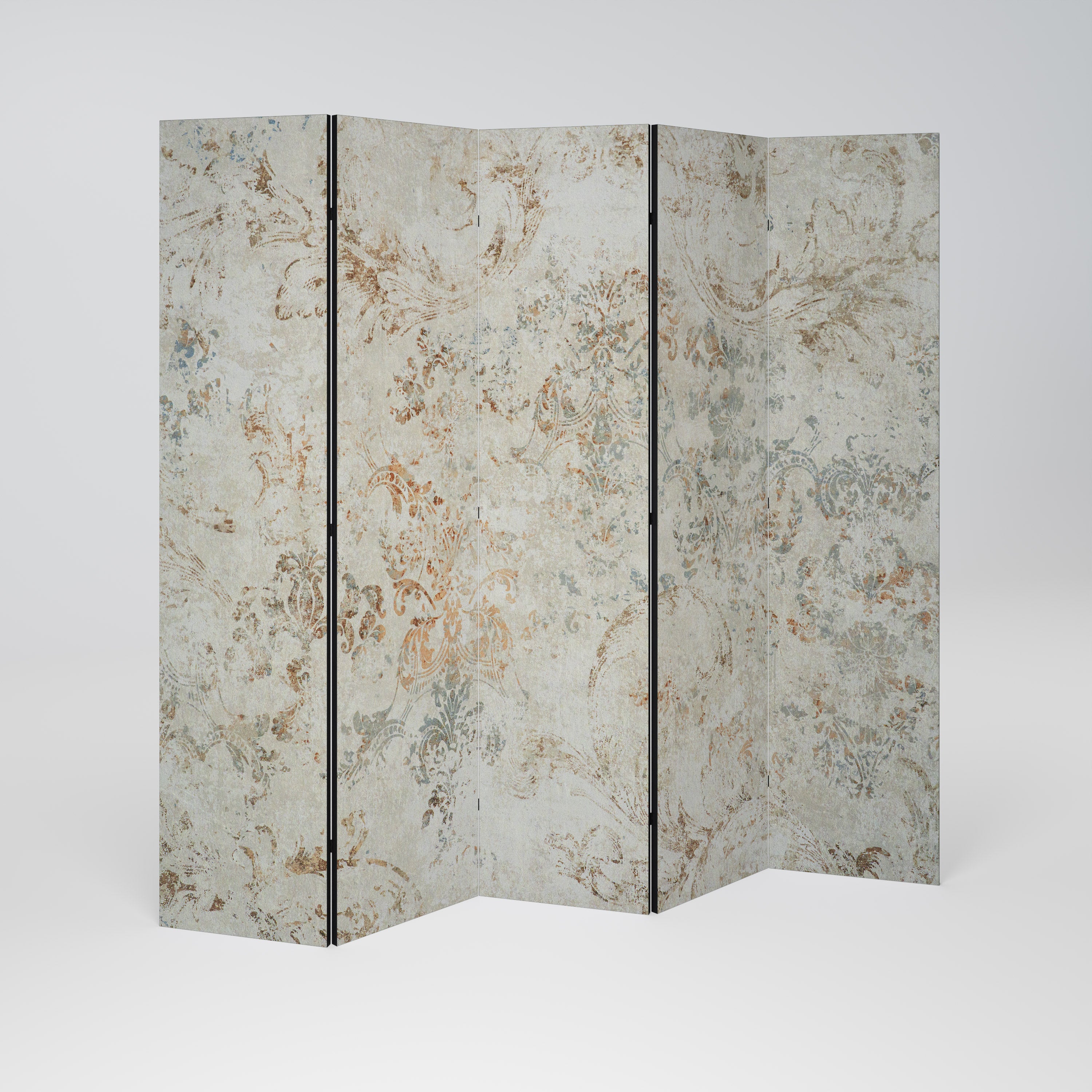 Biombo decorativo de 5 paneles FADED ELEGANCE