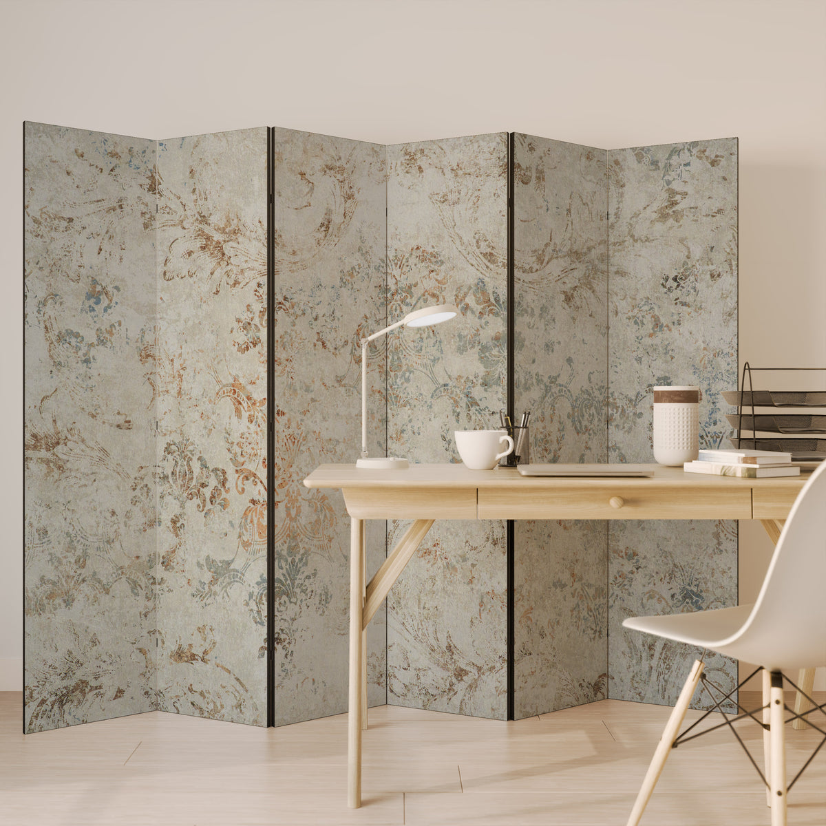 FADED ELEGANCE Biombo de 6 paneles