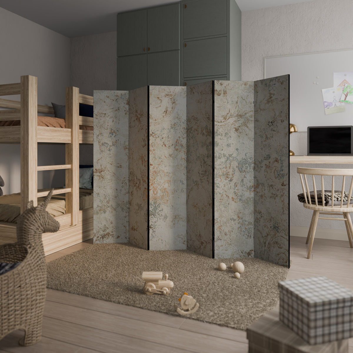 FADED ELEGANCE Biombo de 6 paneles