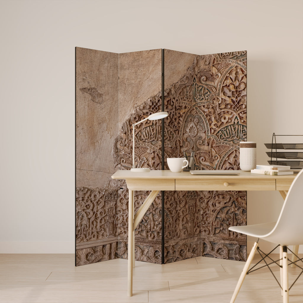 Biombo decorativo de 4 paneles ARABESQUE WHISPERS