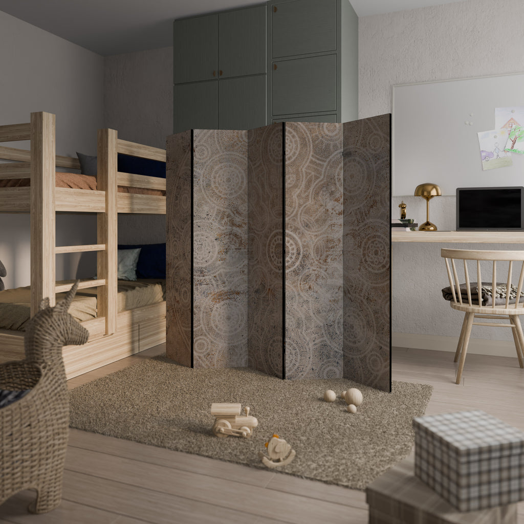 ENIGMATIC PATTERNS 5-Panel Room Divider