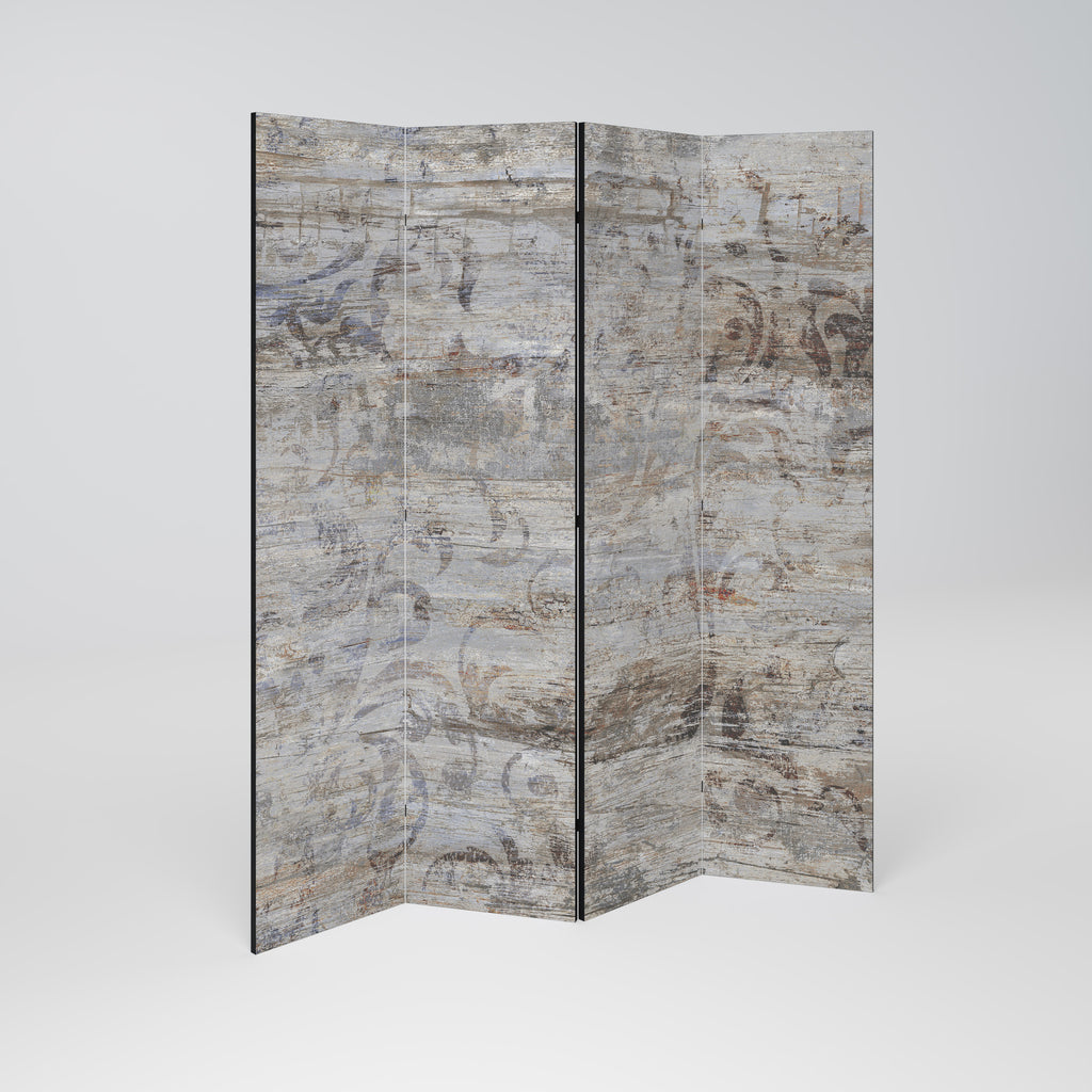 Biombo decorativo de 4 paneles MYSTIC PATINA