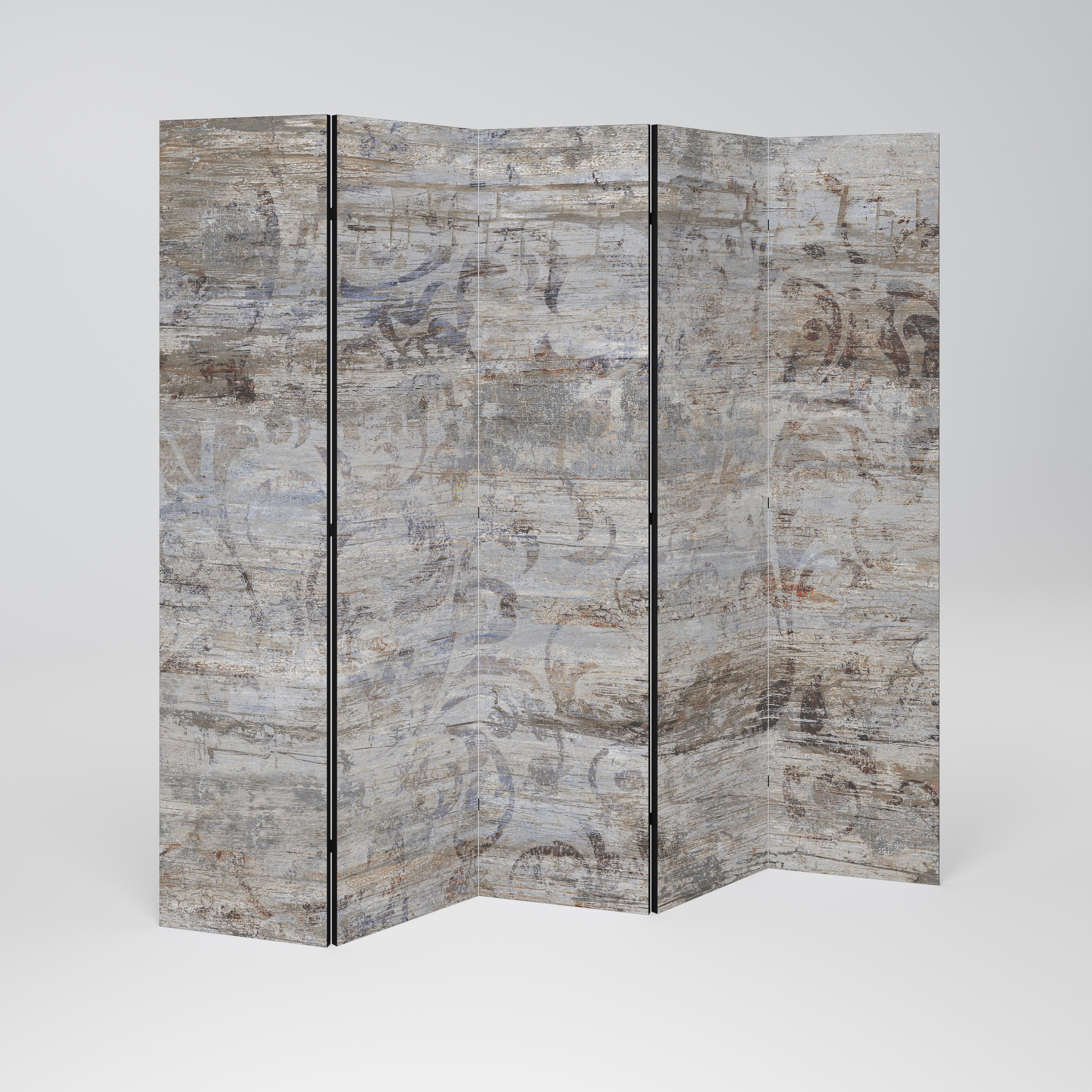 Biombo decorativo de 5 paneles MYSTIC PATINA