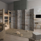 MYSTIC PATINA Decorative 6-Panel Room Divider