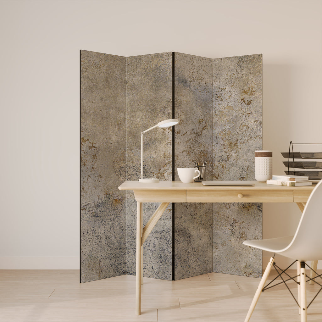 ABSTRACT EARTH CANVAS 4-Panel Room Divider