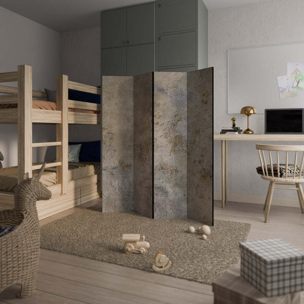 ABSTRACT EARTH CANVAS Decorative 4-Panel Room Divider