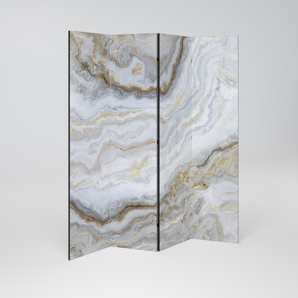 Biombo decorativo de 4 paneles GOLDEN RIDGES