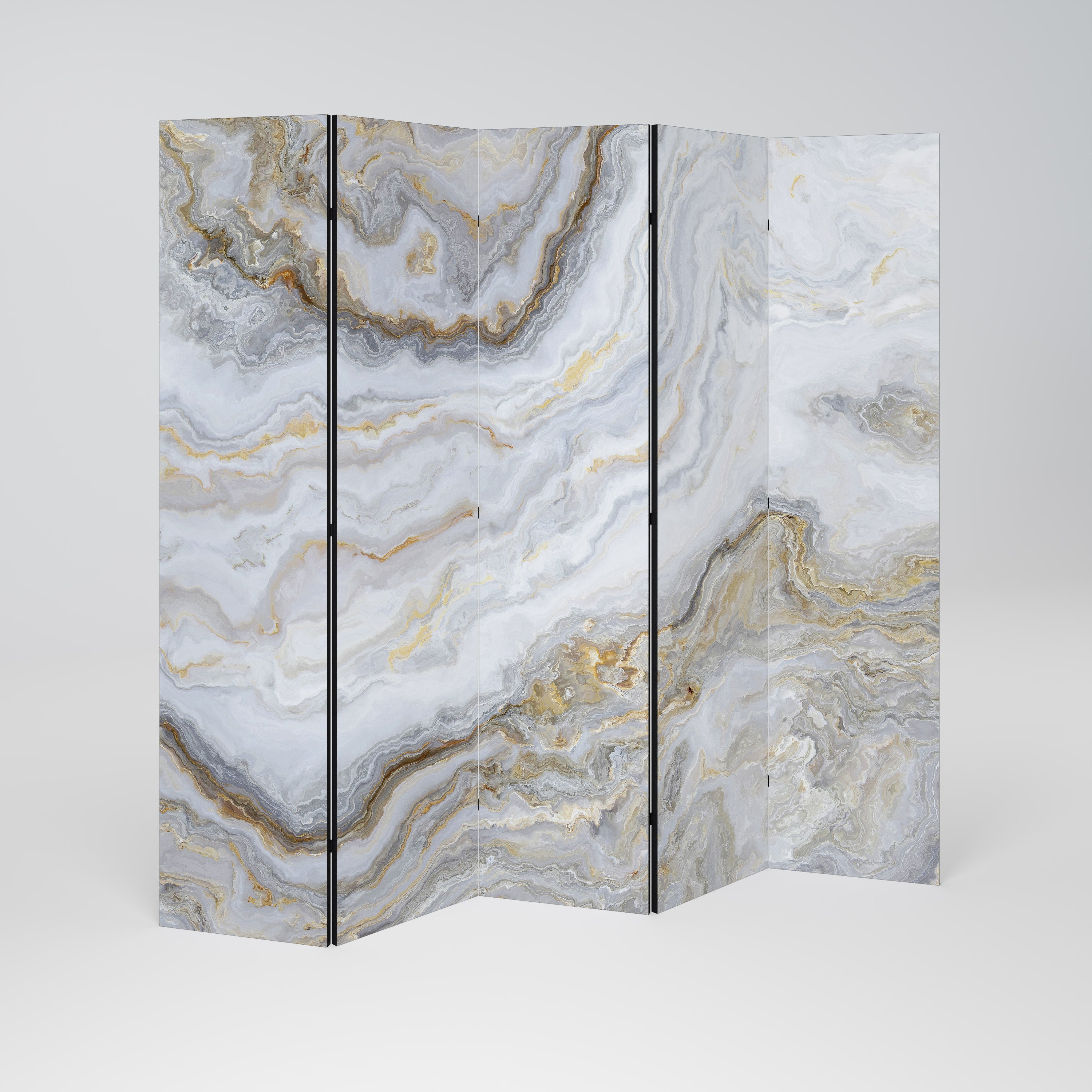 Biombo decorativo de 5 paneles GOLDEN RIDGES