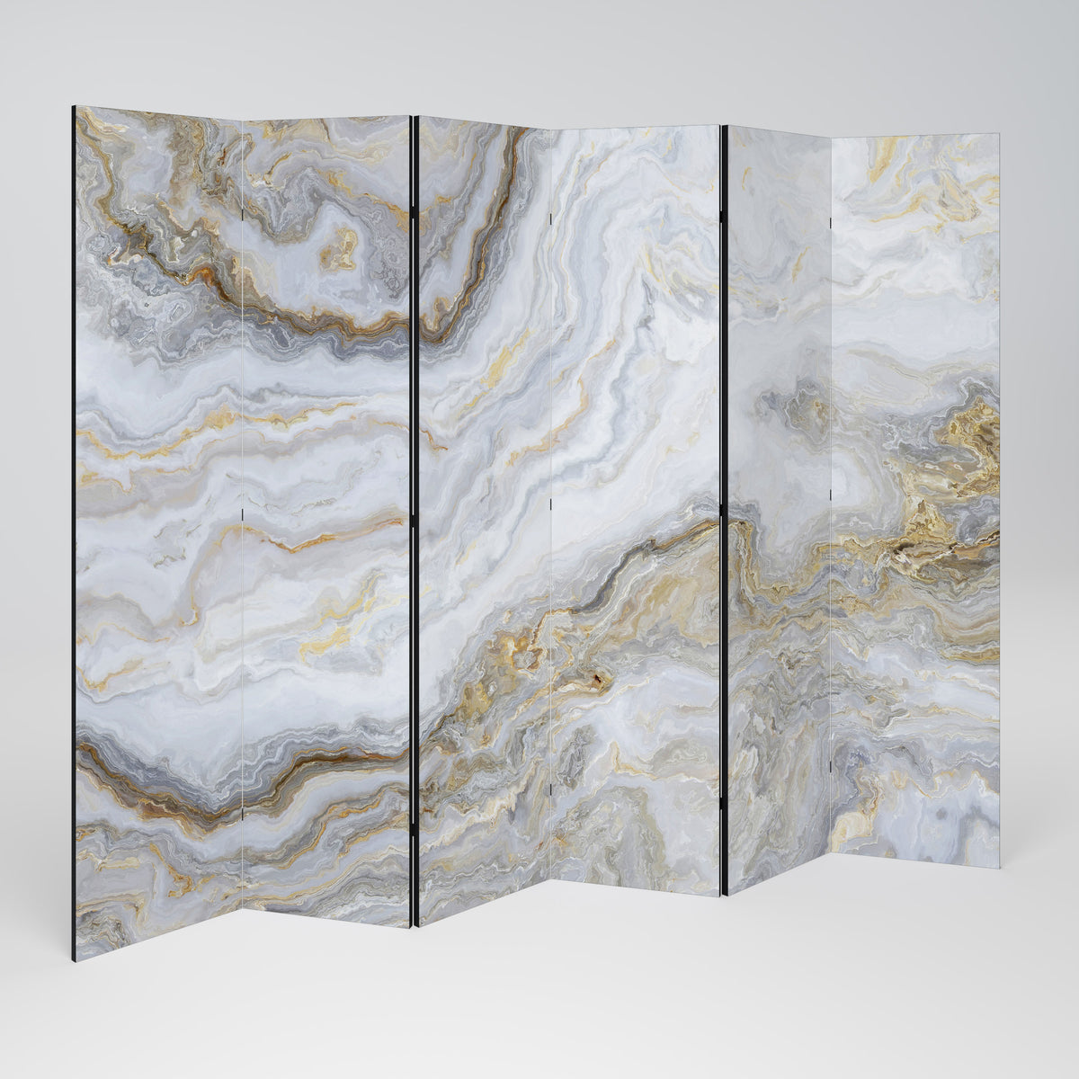 GOLDEN RIDGES Biombo de 6 paneles