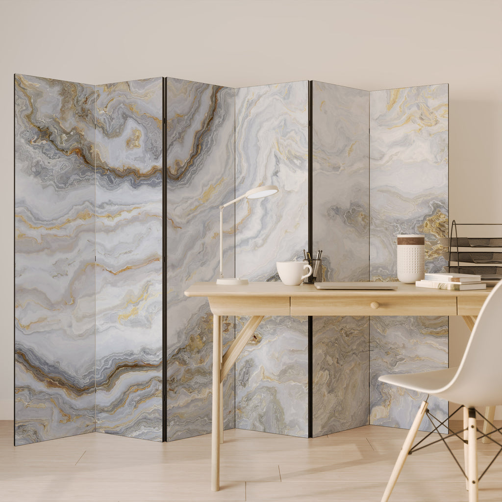 Biombo decorativo de 6 paneles GOLDEN RIDGES