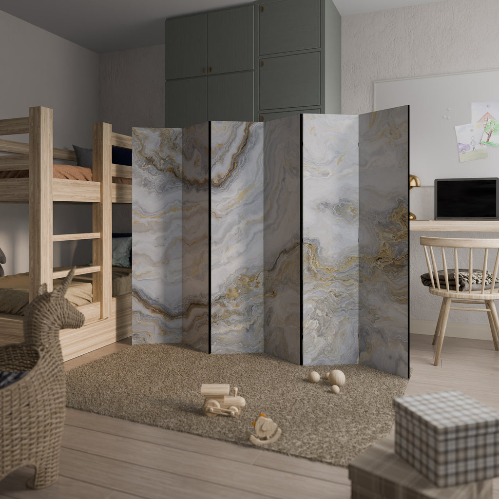 GOLDEN RIDGES Biombo de 6 paneles