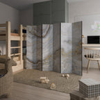 GOLDEN RIDGES Biombo de 6 paneles