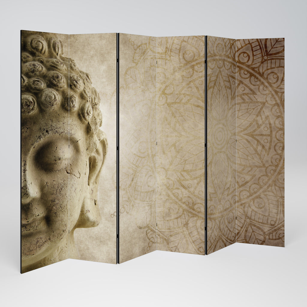 Biombo decorativo de 6 paneles ESCENA DE MEDITACIÓN MÍSTICA