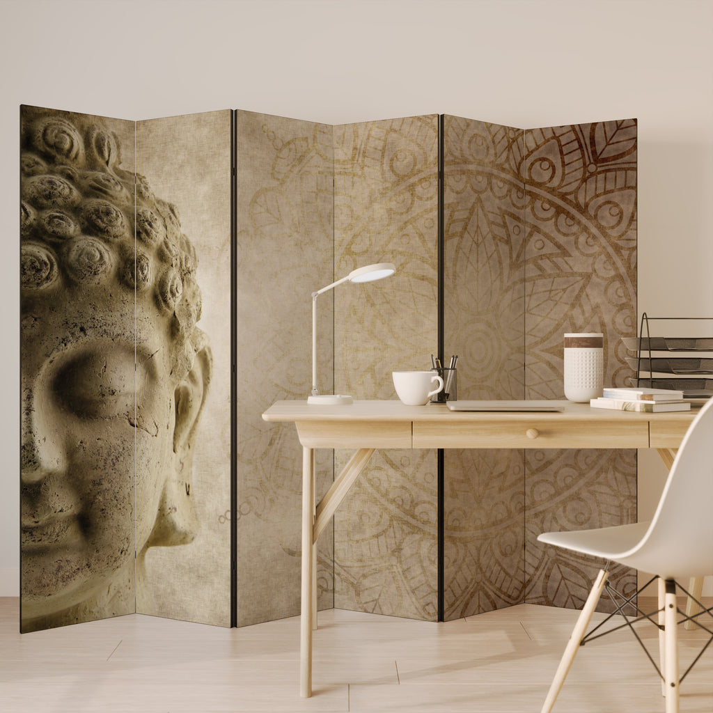 Biombo decorativo de 6 paneles ESCENA DE MEDITACIÓN MÍSTICA
