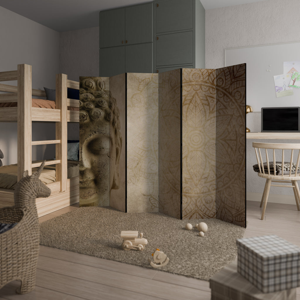 Biombo decorativo de 6 paneles ESCENA DE MEDITACIÓN MÍSTICA