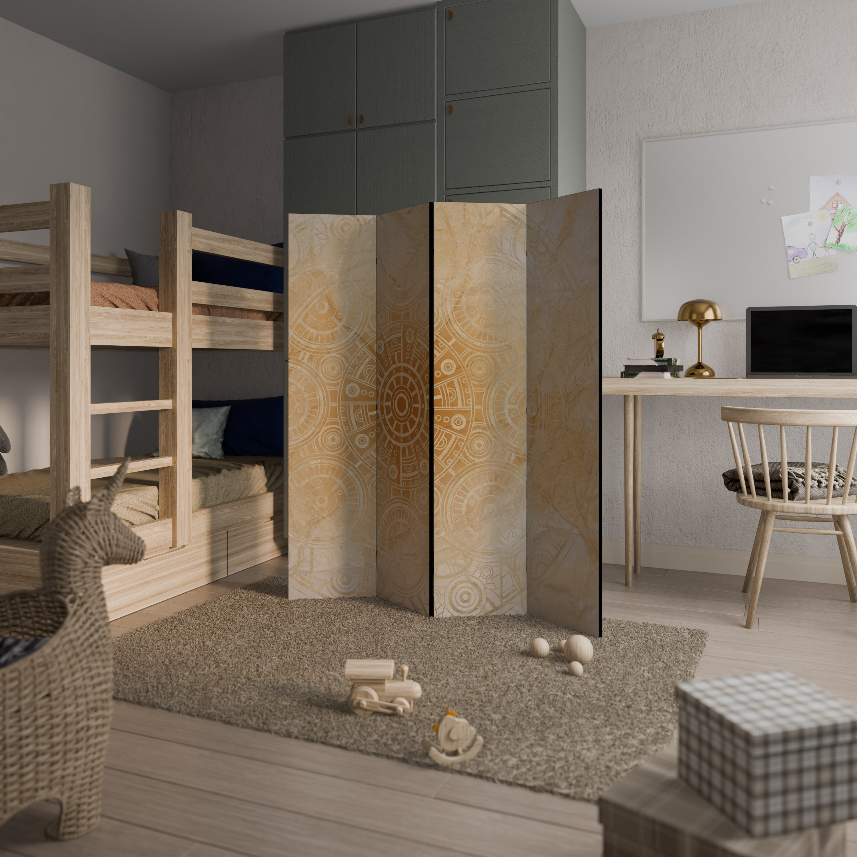 UNTOLD MYSTERIES Biombo de 4 paneles