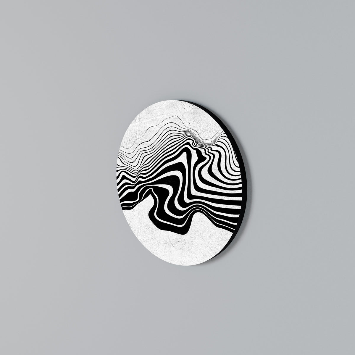 MONOCHROME MIRAGE Arte de pared redondo