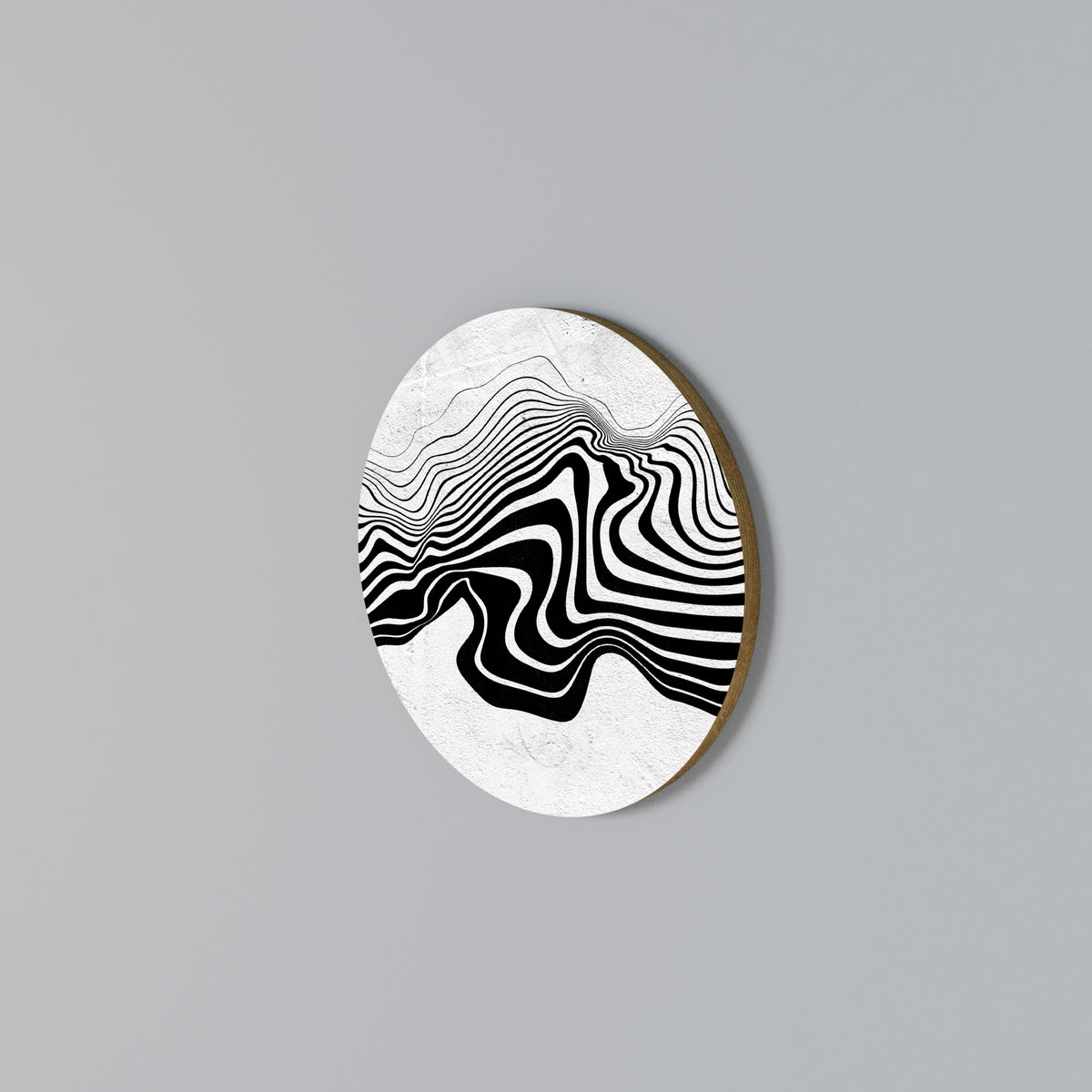 MONOCHROME MIRAGE Arte de pared redondo