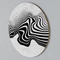 MONOCHROME MIRAGE Arte de pared redondo