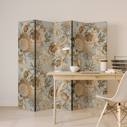 SUCCULENT WHIMSY Biombo de 5 paneles