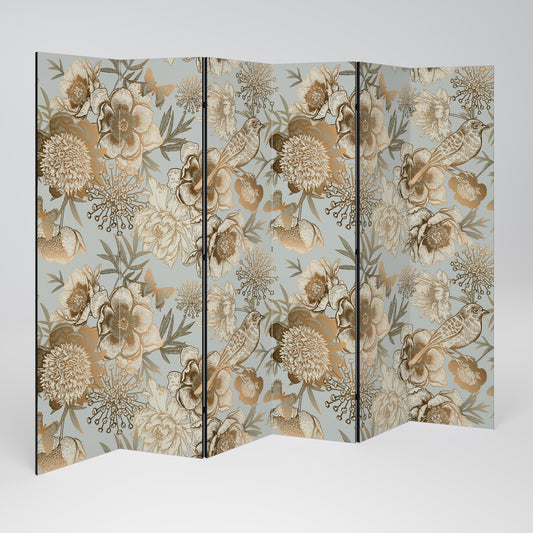 SUCCULENT WHIMSY Biombo de 6 paneles