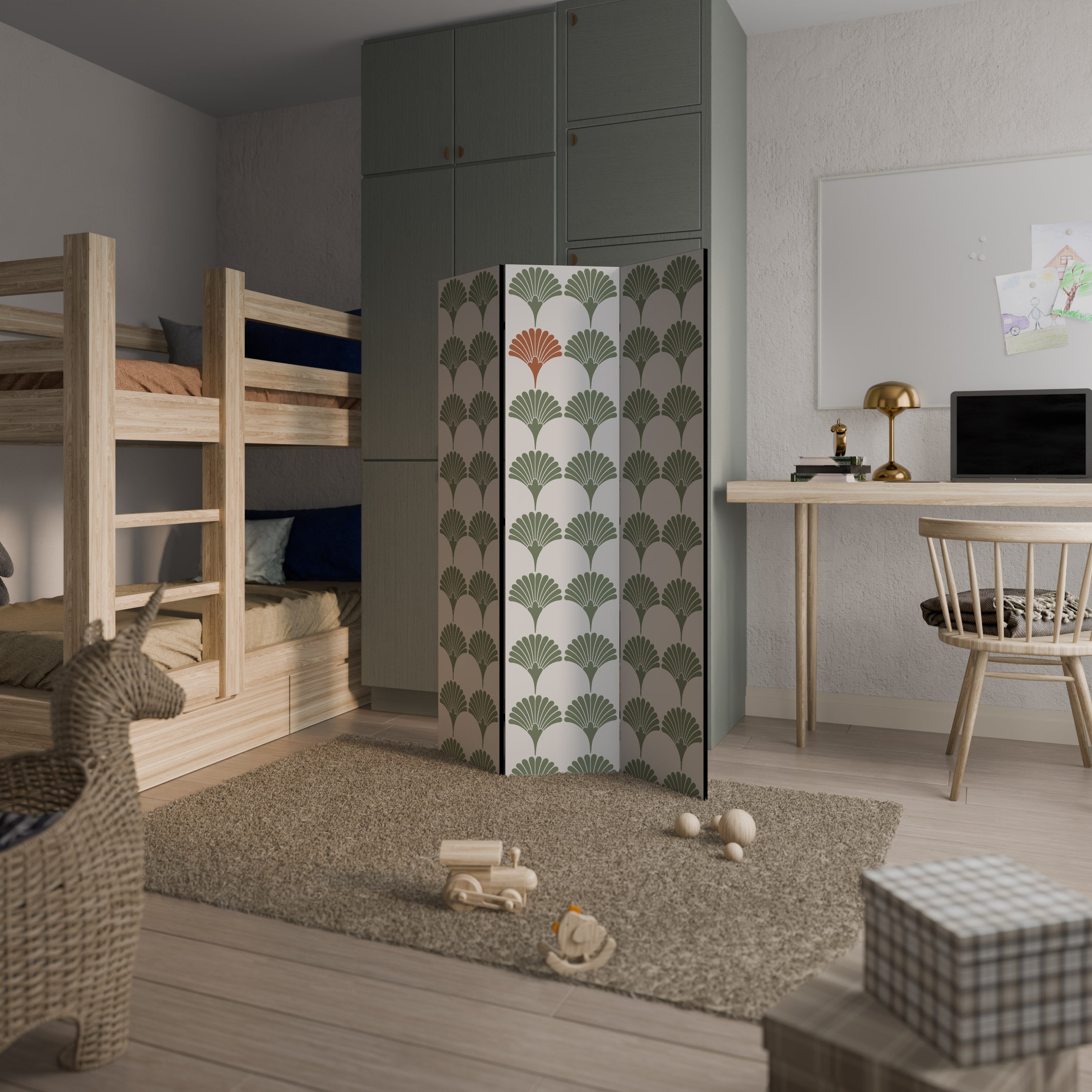 VIVID VALOR Decorative 3-Panel Room Divider