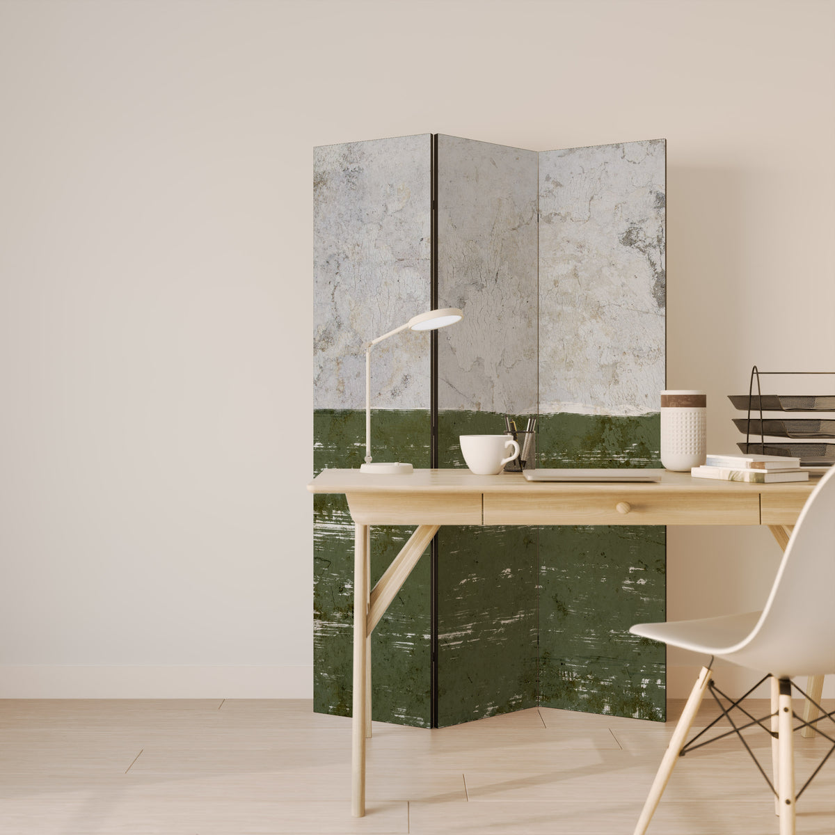 RUSTIC RADIANCE ASSEMBLED Biombo de 3 paneles