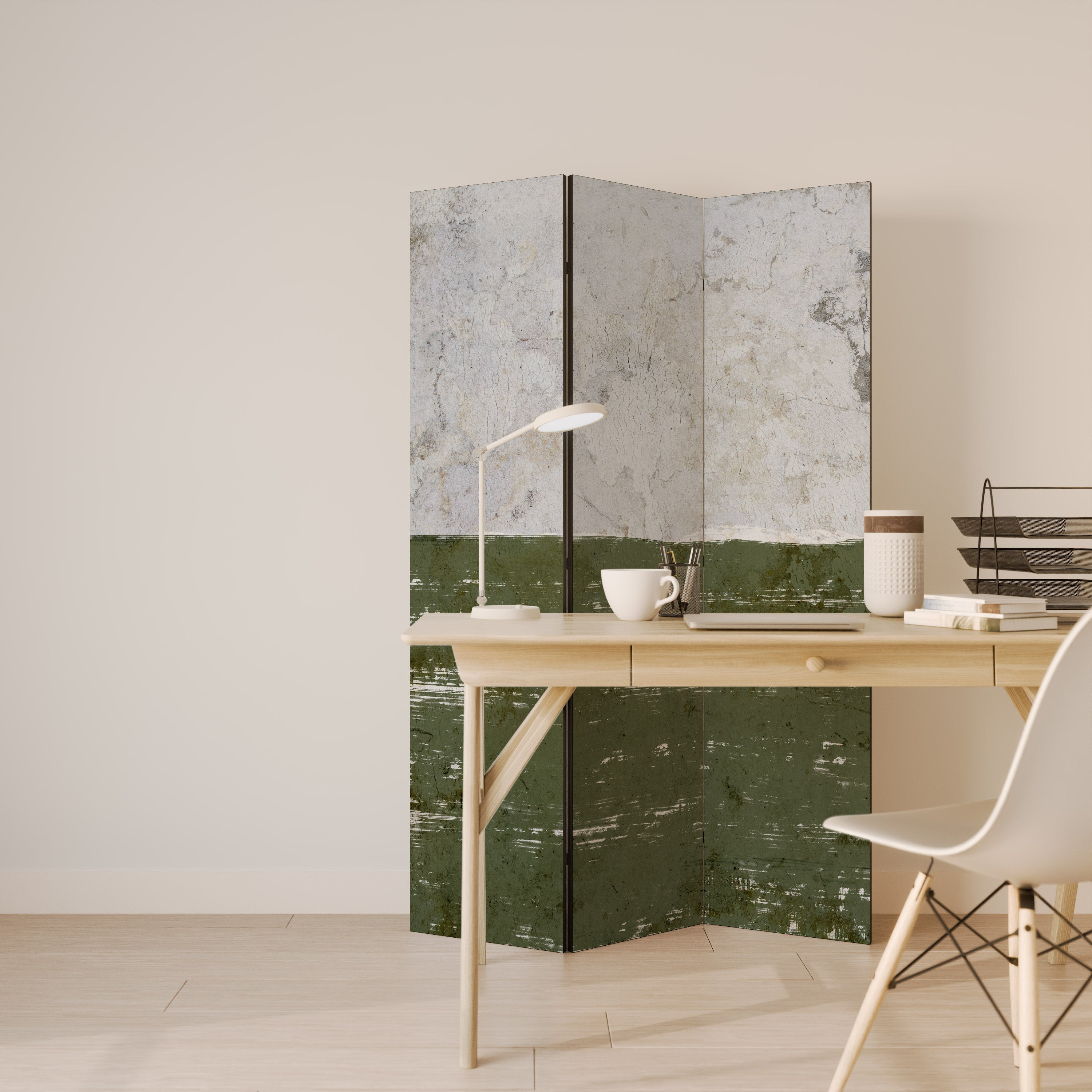 RUSTIC RADIANCE ASSEMBLED Biombo de 3 paneles