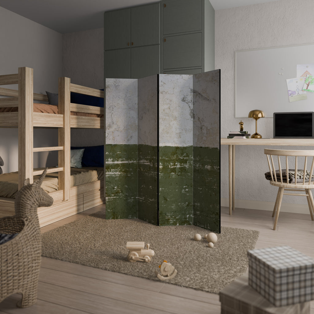 RUSTIC RADIANCE ASSEMBLED Biombo de 4 paneles