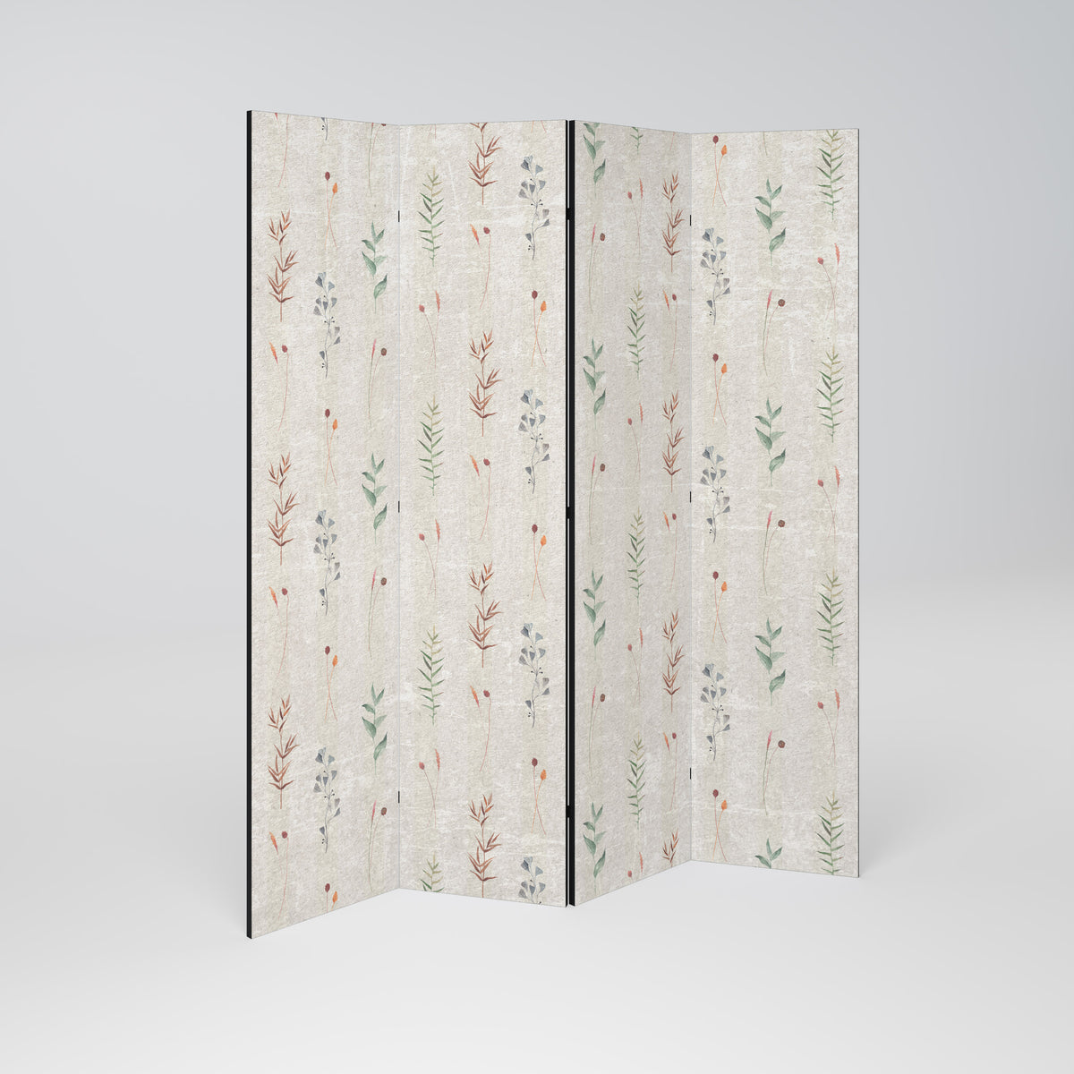 VERDANT HARMONY Biombo de 4 paneles