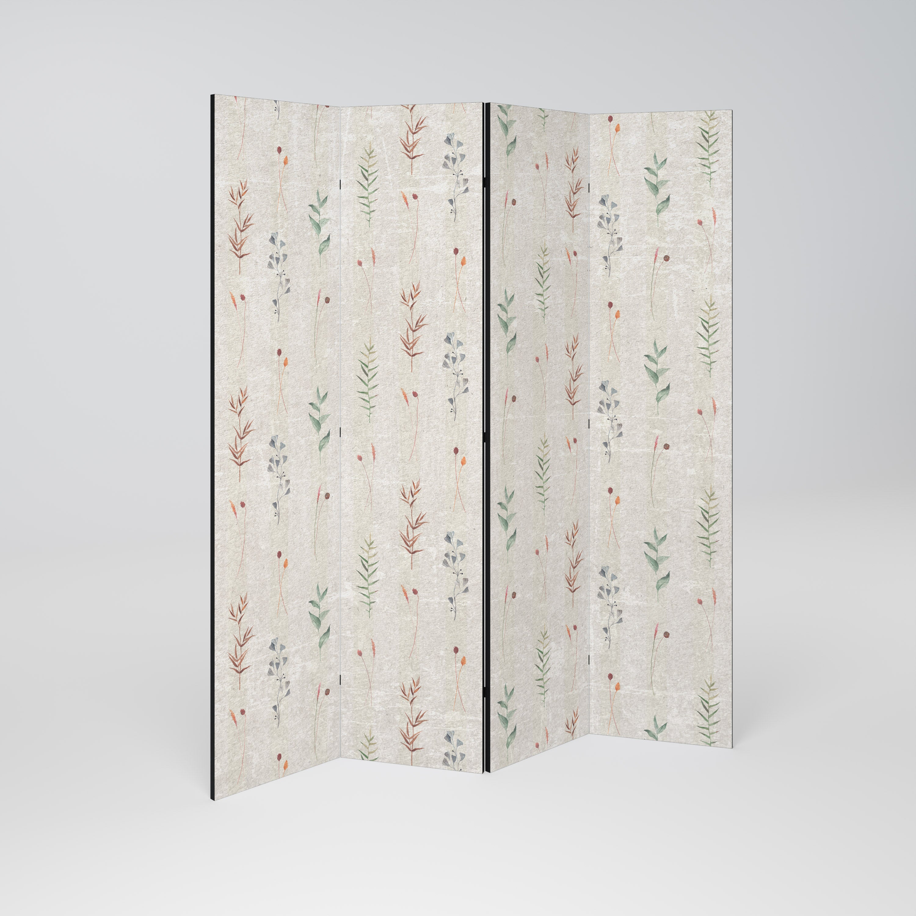 Biombo decorativo de 4 paneles VERDANT HARMONY