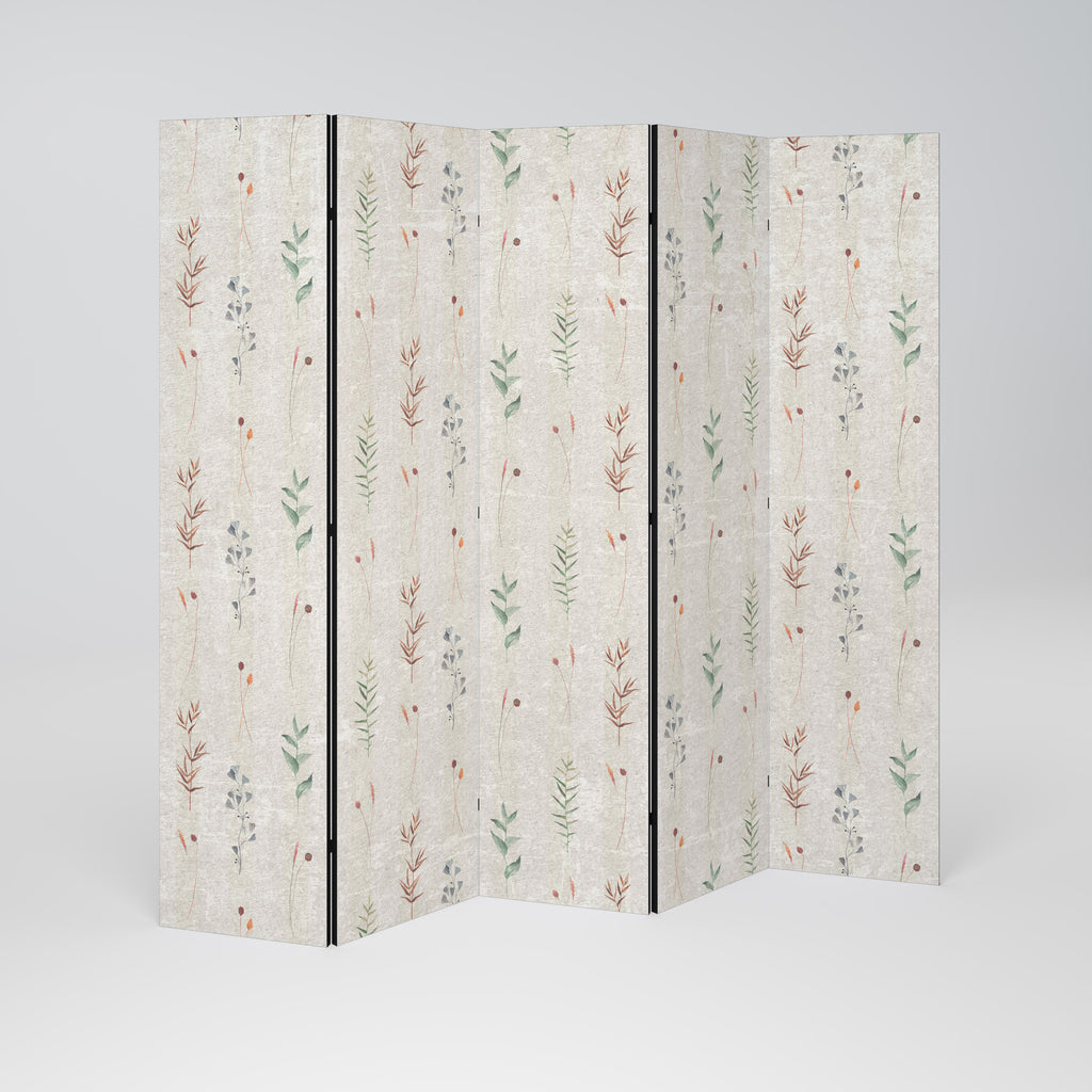 VERDANT HARMONY Decorative 5-Panel Room Divider