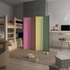 LIKE A ROLLING SHADE Biombo Decorativo de 4 Paneles